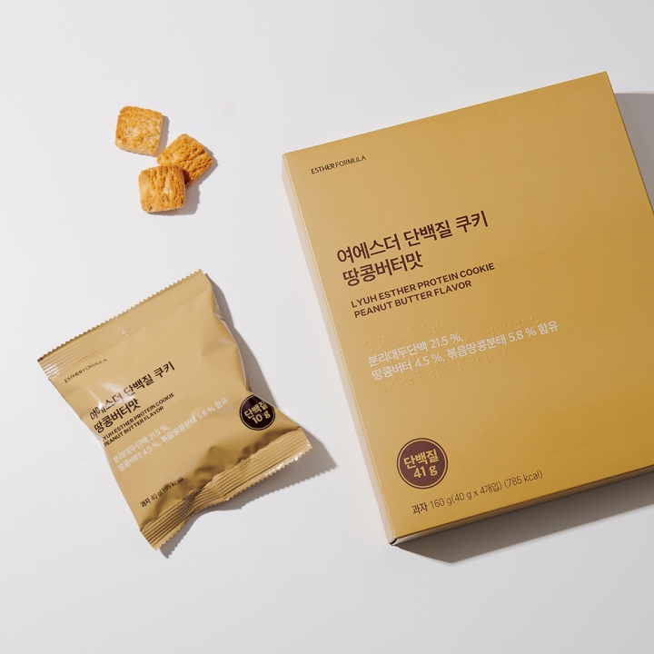[최저가] 단백질&식이섬유 쿠키 땅콩버터&다크초코맛(소비기한 2024-09-24)